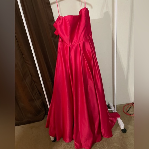 Off the Shoulder Pink Dress - Picture 1 of 7